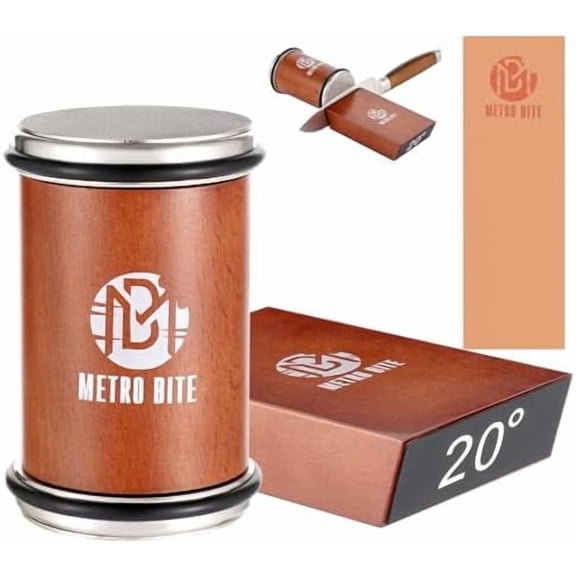 Professional Rolling Knife Sharpener Kit Premium Diamond & Ceramic Discs, Adjustable 15/20 Angles, Includes Leather Strop for Effortless Kitchen Knives Sharpening