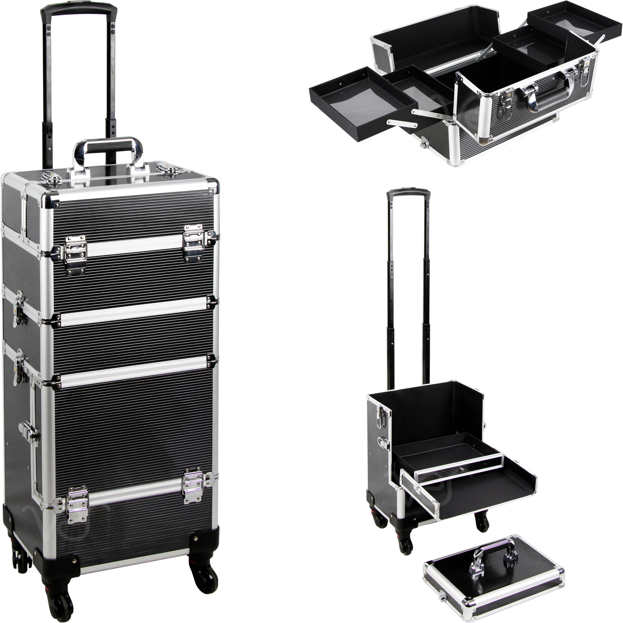 VER BeautyVT019 Metal Professional Makeup Trolley, Rolling Storage