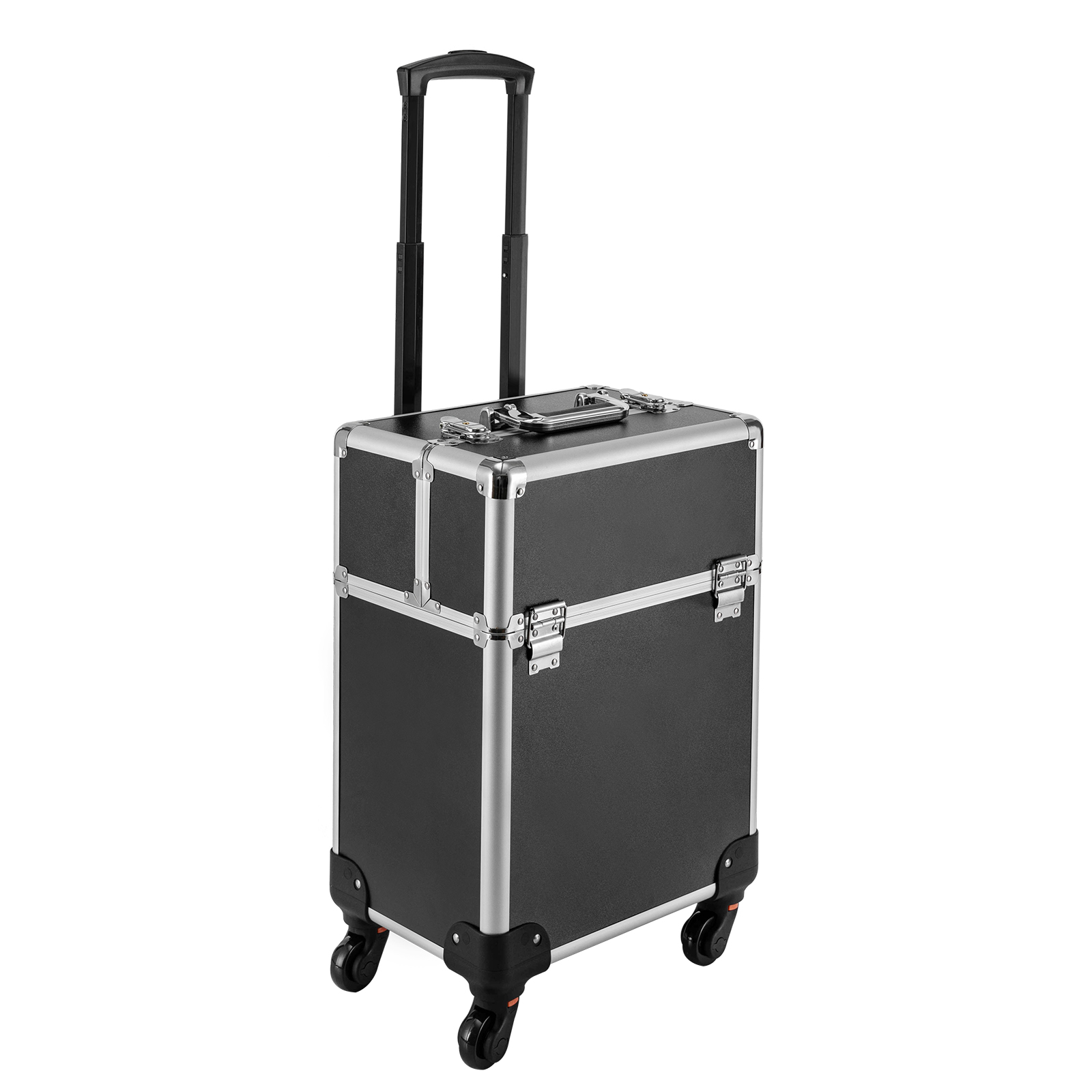 Makeup Luggage Case with Wheels, Large Rolling Makeup Train Case Travel