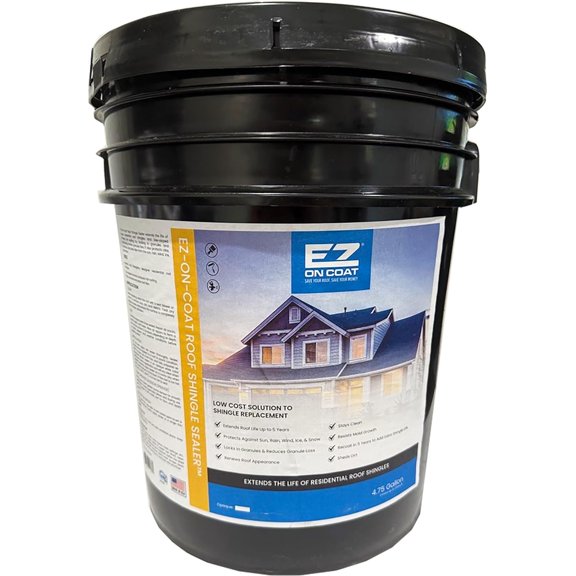 Professional Roof Shingle Sealant 4.75 Gallon, Waterproof Roof Coating for Asphalt Shingles, Long-Lasting Protection & Easy Application$$Tools & Hardware Other