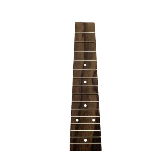 Professional Rose Fretboard Fingerboard For 21 Inch Ukulele Featuring White Position Markers And Finishing