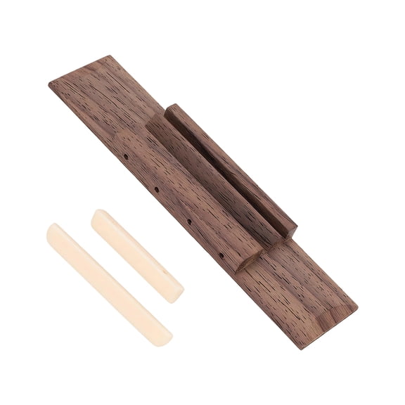 Professional Rosewood Ukulele Bridge and Saddles Set, Height Adjustable Nut and Saddle for 21-26 Inch Ukuleles