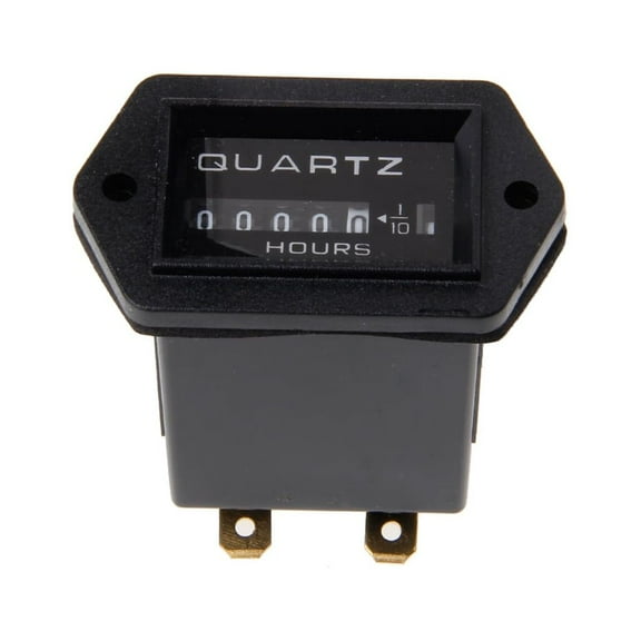 Professional Round Hour Meter AC/for DC 12V-36V Engine Gauge Tester for Boat Auto ATV UTV Snowmobile Lawn Tractors Gener
