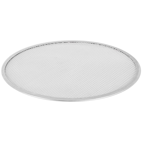 Professional Round Pizza Oven Baking Tray Barbecue Grate Nonstick Mesh Net(14 Inch),1 * Pizza mesh,Silver