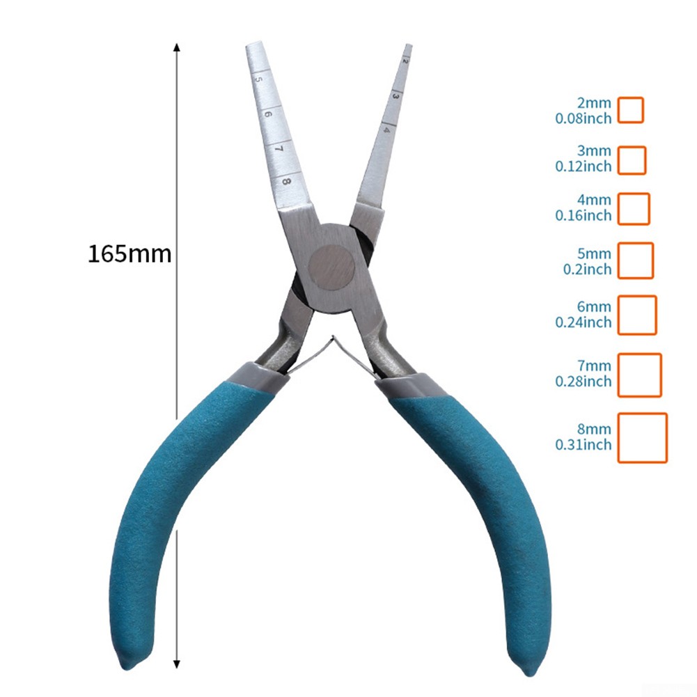 Professional Round Square Wire Winding Pliers with Scale Wire Looping