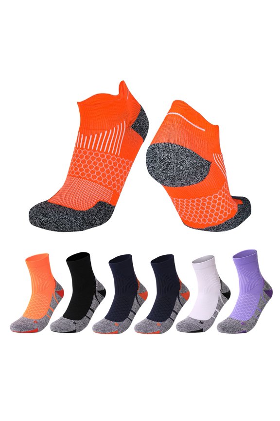 Professional Running Socks Mid Calf Basketball Socks, Thickened Towel Bottom Sports Socks Antibacterial Marathon Cycling Socks, Soft and Breathable Fabrics