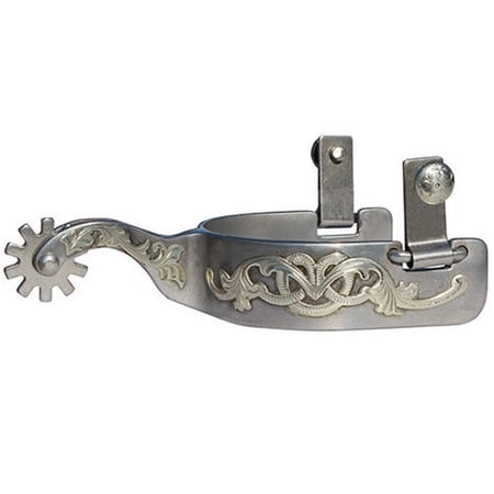 Professional S Choice Bob Avila Floral Shank Spur Silver