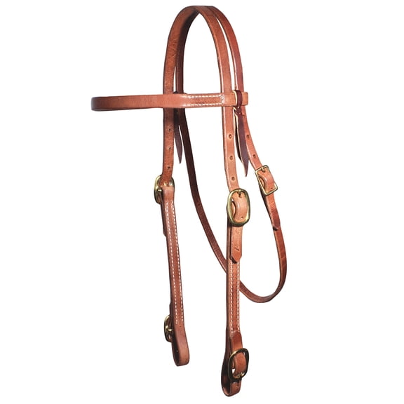 Professional S Choice Browband Double Buckle Headstall Oiled N/A