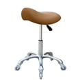 thumbnail image 1 of Professional Saddle Stool with Wheels Ergonomic Swivel Height Adjustable for Clinic Dentist Beauty Salon Tattoo Office (Camel), 1 of 3