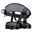 thumbnail image 1 of Professional Safety Belt Harness Aerial Work Safety Harness Lanyard on Back Half Seat High-Altitude Rock Black White, 1 of 5