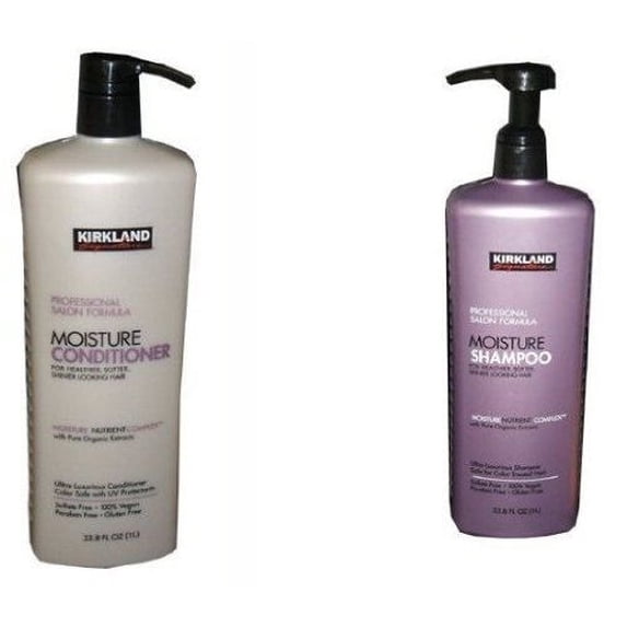 Professional Salon Formula Moisture Shampoo or Conditioner (33.8 Oz Each) (Shampoo & Conditioner Set) by Kirkland Signature