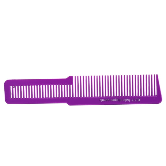 Professional Salon Hair Clipper Cut Comb - 9.4 inch Durable Carbon Plastic Barber Tool for Precise Trimming (Purple)