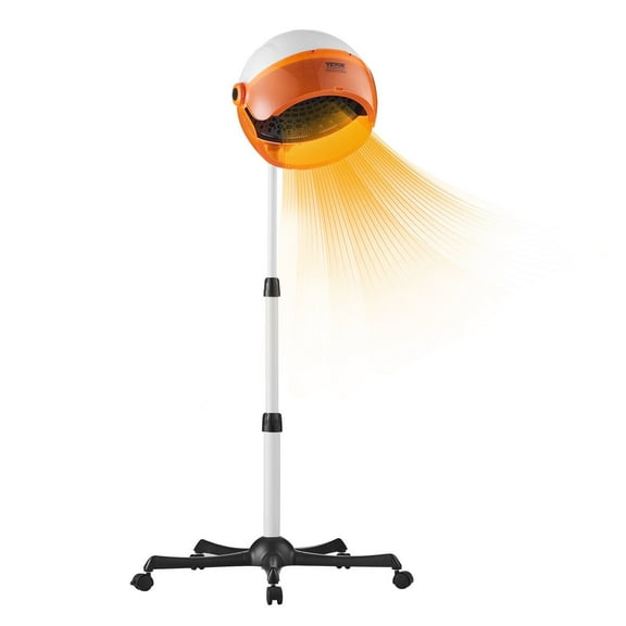 Professional Salon Hair Dryer with 1875W Motor, Adjustable Timer, 3 Heat/Speed Settings, and Mobile Rolling Base for Home & Salon Use