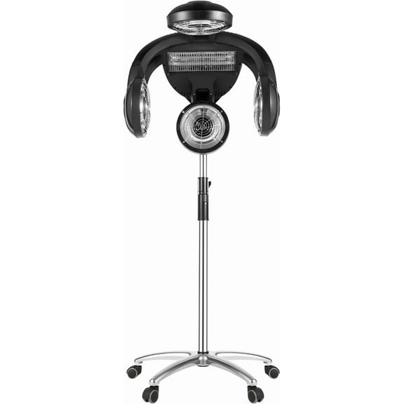 Professional Salon Hair Processor & Color Accelerator, 5-Head Infrared Hair Dryer with Adjustable Height, Temperature, and Timer for Salons