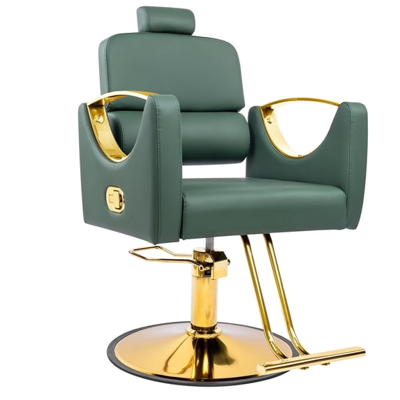 Professional Salon Styling Chair – Reclining Barber Chair with 360° Swivel & Heavy-Duty Hydraulic Pump