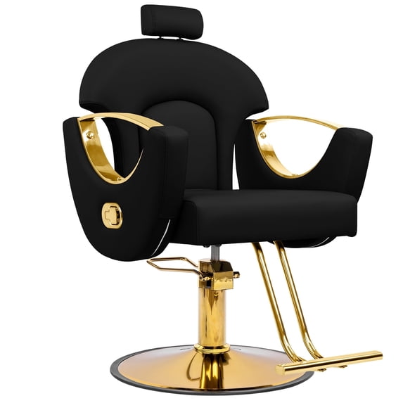 Professional Salon Styling Chair – Reclining Barber Chair with 360° Swivel & Heavy-Duty Hydraulic Pump