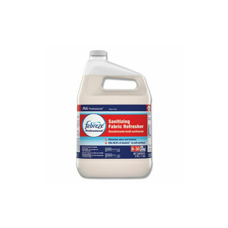 Professional Sanitizing Fabric Refresher, Light Scent, 1 gal Bottle, Ready to Use Professional Sanitizing Fabric Refresher, Light Scent, 1 gal Bottle, Ready to Use