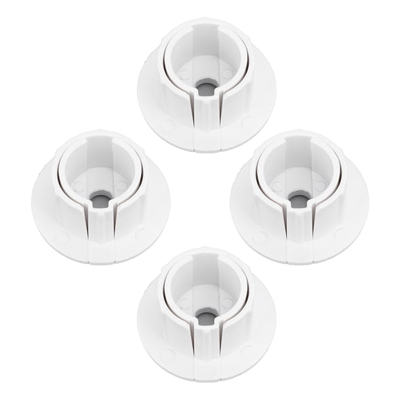 Professional Satellite Cable Wall Bushing Kit White Feed Through Wall Hole Grommet Sleeve Protector for Starlink Dishy Router Ethernet Adapter 4 Pack / 9.0 x 9.0 in