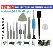 Professional Screwdriver Game Bit Repair Tools Kit for Nintendo Switch JoyCon PS3 PS4 PS5 Xbox One 360 Gamebit NES SNES DS Wii GBA Consoles Controller