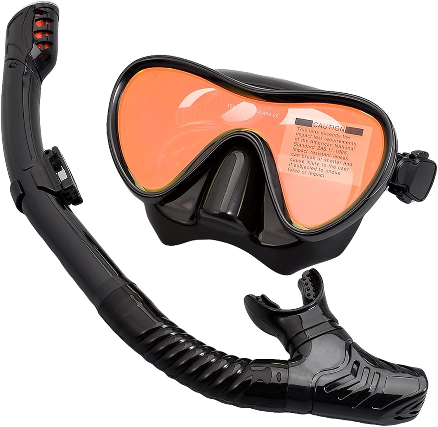 Professional Scuba Diving Mask Snorkeling Set Adult Silicone Skirt Anti-Fog Goggles Glasses Swimming Fishing Pool Equipment, Pink Black