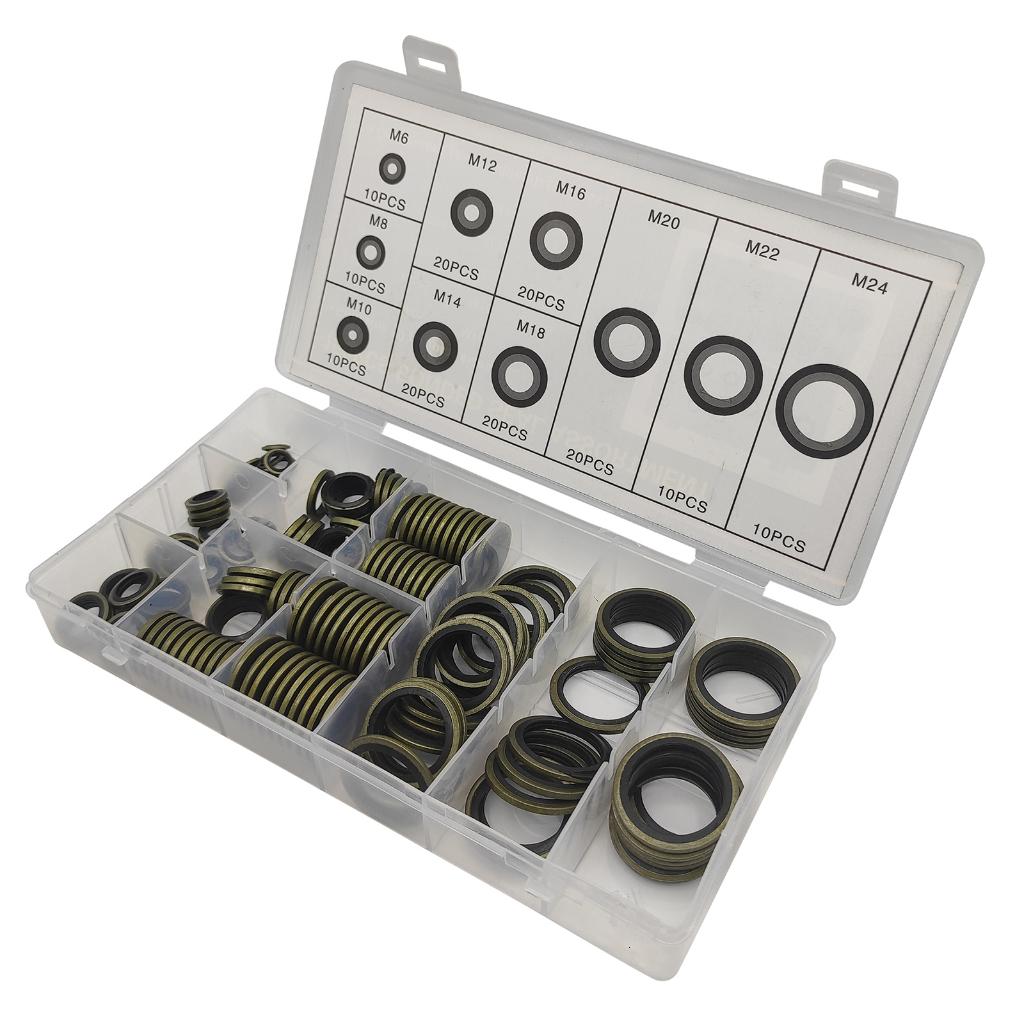 Professional Sealing Washer Set Electrical Appliance seal multifunction 150pcs Bonded Washer Set Sealing Washer set 150pcs