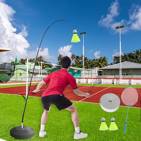 Professional Self Practice Trainer Aid Equipment 40 Elastic Rope Badminton Training Device for Simulator Playing, Children, Backyard, Beginner PP Connector