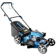 Professional Self-Propelled Gas Lawnmower, 21-Inch Cutting Deck, 201cc 4-Cycle Engine, 7 Levels Adjustable Cutting Height, 3-in-1 Functions Bagging, Mulching and Side Discharge