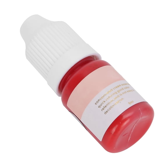 Professional Semi Permanent Lip Tattoo Ink Microblading Liquid Pigment for Lips Makeup Red 1 (0.27 fl oz / 8 ml)