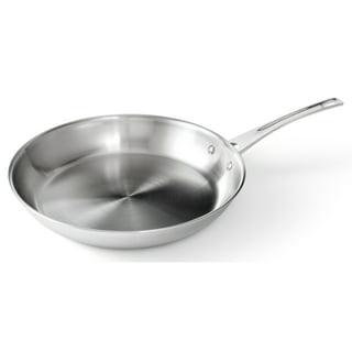 Vigor SS3 Series 3 Qt. Tri-Ply Stainless Steel Saute Pan with Cover