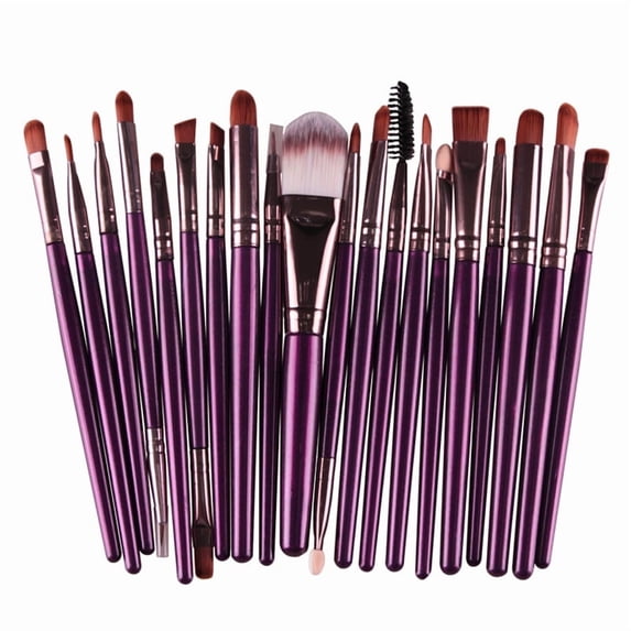 Professional Set of 20 Makeup Brushes, Pro-Worthy Makeup Brushes for A Flawless Full-Face Application, for Foundation Blush Concealer Eyeshadow, Black
