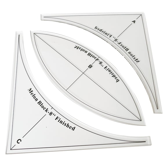Professional Sewing Patchwork Template Acrylic Folded Star Guide Stencil Household Sewing Ruler for Quilt Cushion Design