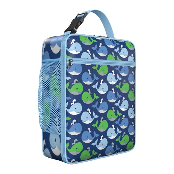 Professional Shark Insulated Lunch Bag - Ocean Series Reusable Leakproof Box for Adults & Teenagers, Compact Cooler Tote with Pockets, Perfect for Office or School
