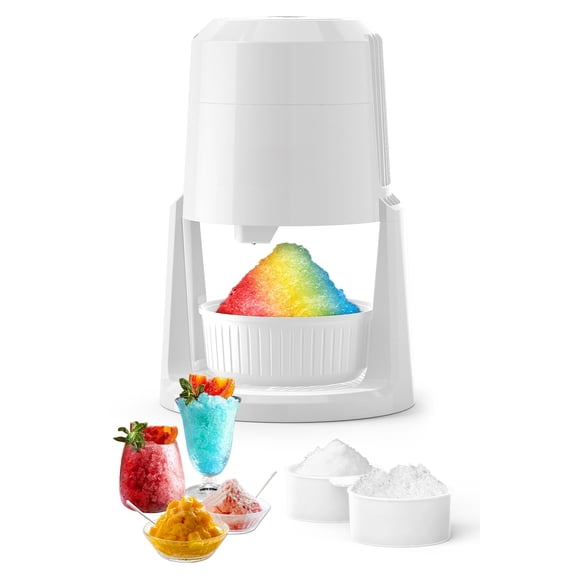 Professional Shaved Ice Machine: RX03 Electric Snow Cone Maker & ICEE Machine for Home, 60W Power, 120V Universal Voltage, Create Fluffy Ice Snow Cones, Slushies and Frozen Treats