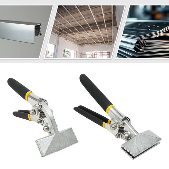 Professional Sheet Metal Bender Pliers - 2-Piece Set for Door Window Construction & Metal Fabrication