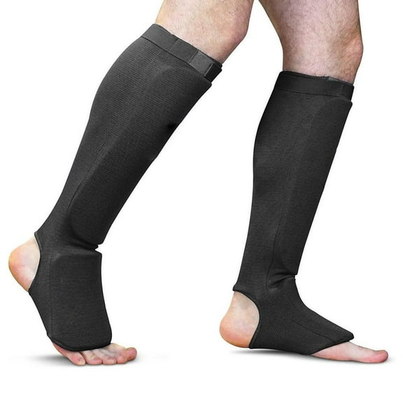 Professional Shin Guards For Boxing Taekwondo Adjustable Breathable Leg Protection 2-Piece Set