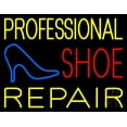 thumbnail image 1 of Professional Shoe Repair LED Neon Sign 24 x 31 - inches, Black Square Cut Acrylic Backing, with Dimmer - Bright and Premium built indoor LED Neon Sign for store interior Décor, Storefront., 1 of 7