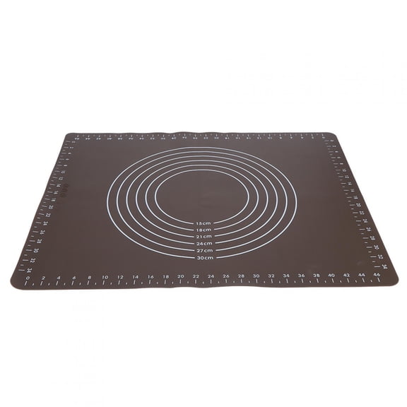 Professional Silicone Baking Mat and Pastry Dough Rolling Pad for Countertop, Nonstick Thickened Kneading Sheet with Measurement for Bread Cookie Macaron Pie Liner (19.7 x 15.7 Inches / 50 x 40 cm)