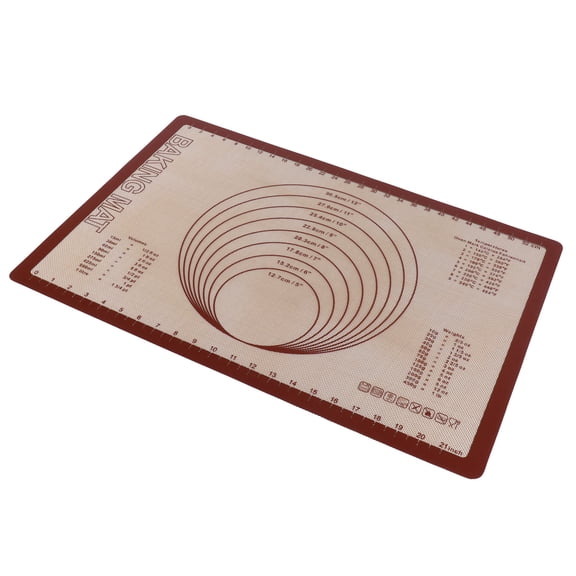 Professional Silicone Glass Fiber Baking Pan Mat Heavy Duty Non Stick Countertop Dough Kneading Mat and Macaron Sheet for Home Kitchen Bakery, 23.6 x 15.7 Inches / 60 x 40 cm