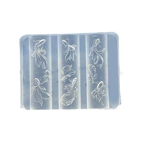 Professional Silicone Nails Stamp Mould With Underwater Theme Pattern Release for Crafting Accessories