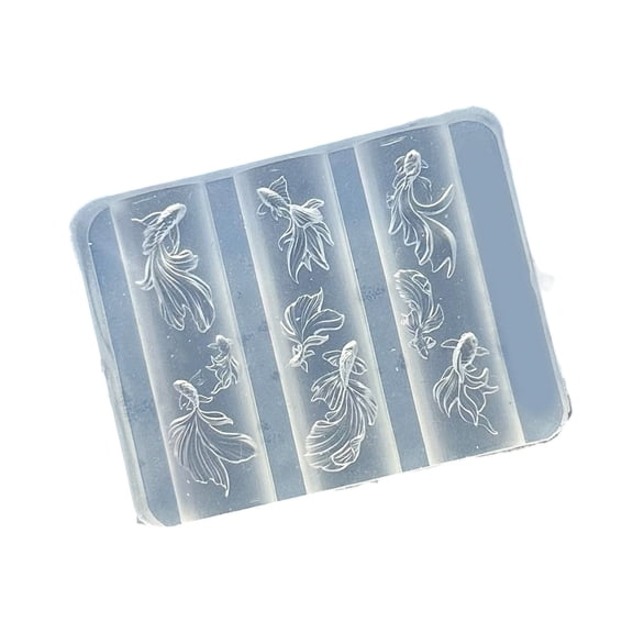 Artistics Silicone Nails Casting Mould With Oceanics Pattern Process for Decorative Jewelry Making