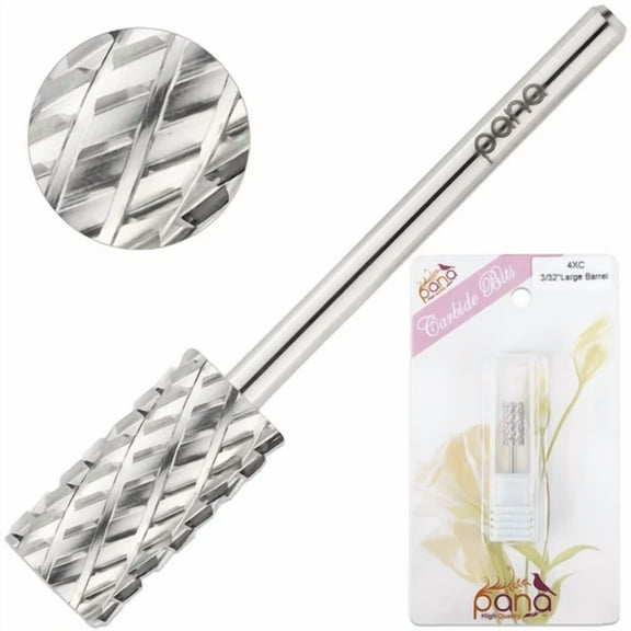 Professional Silver Large Barrel Nail Carbide Drill Bit 4X Coarse Grit