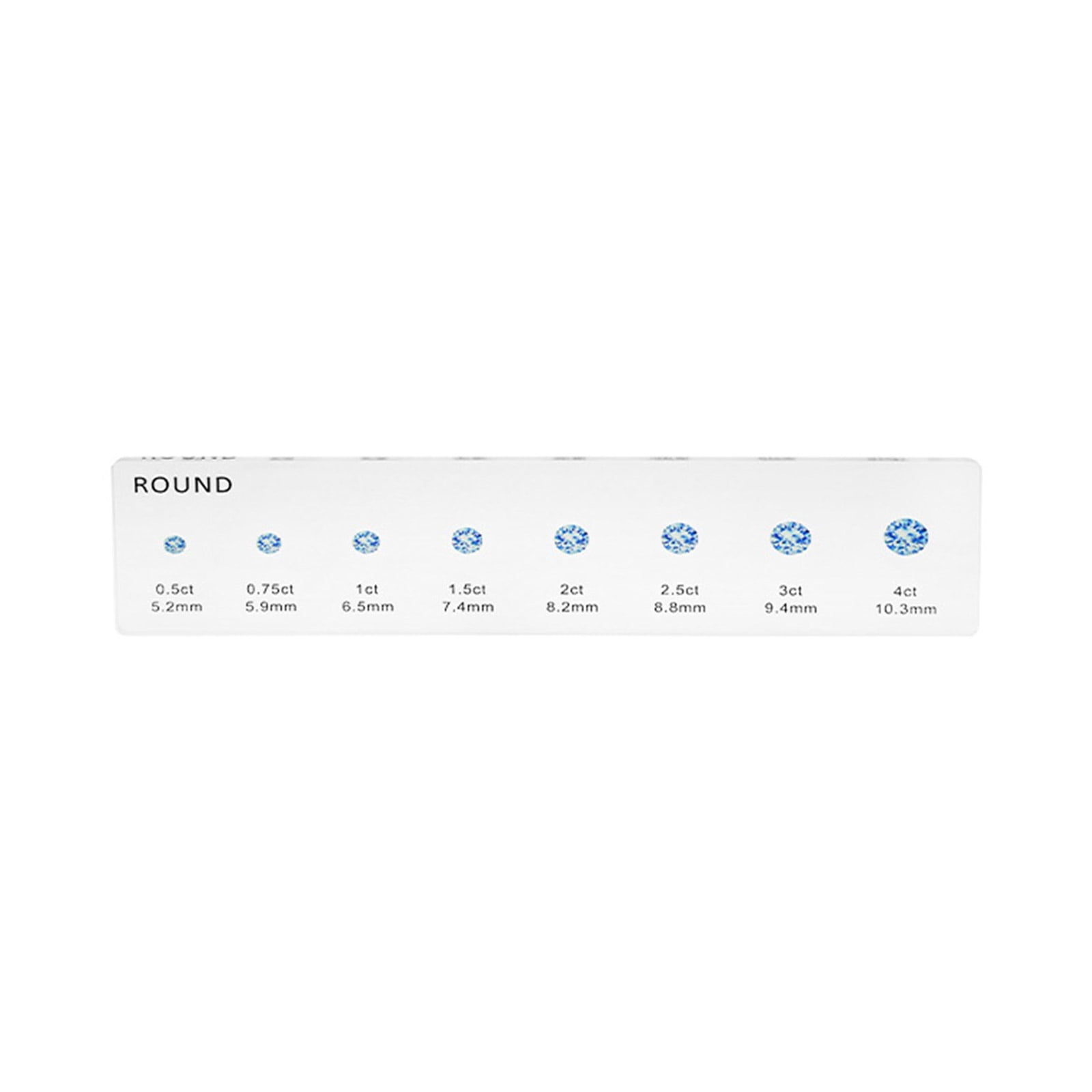 Professional Sizing Ruler with Calibration Marks for Round Oval Square ...