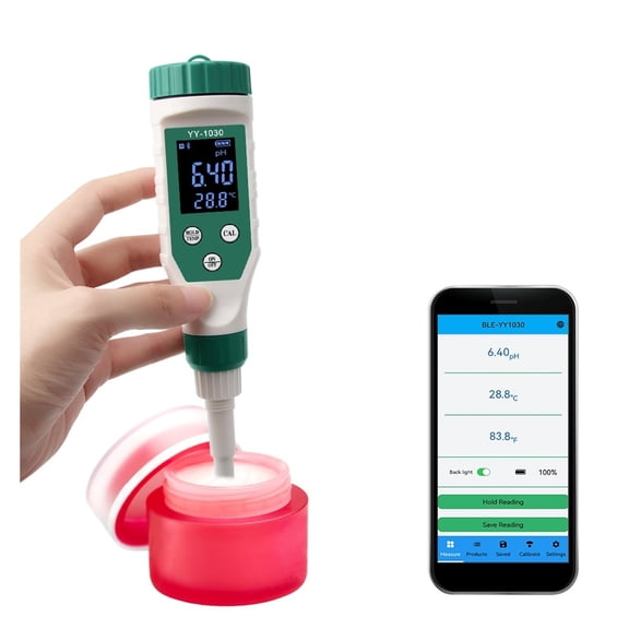 Professional Skin Care PH Meter 0.00~14.00 Acidimeter Sensitive Probe Digital Acidity Tester For Cream Lotion Cosmetic ,Accurate