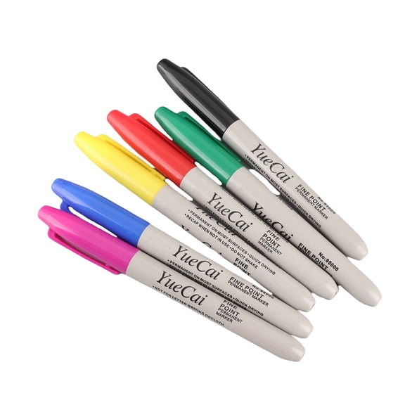 Professional Skin Marker Pen Set, High Precision Tattoo Scribe Positioning Markers Dual-Unit 6.30 in / 16 cm (6 Count)