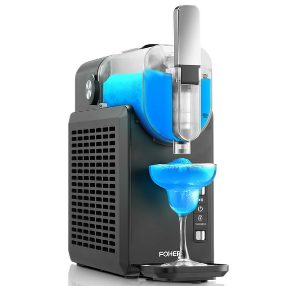 5-in-1 Slushie Machine, No Ice Needed, 15 Min Slushy Machine for Home with Self-Cleaning, Professional Frozen Drink Maker, 5 Preset Programs, Frozen Margaritas, Frapps, Milkshakes, and More, FOHERE