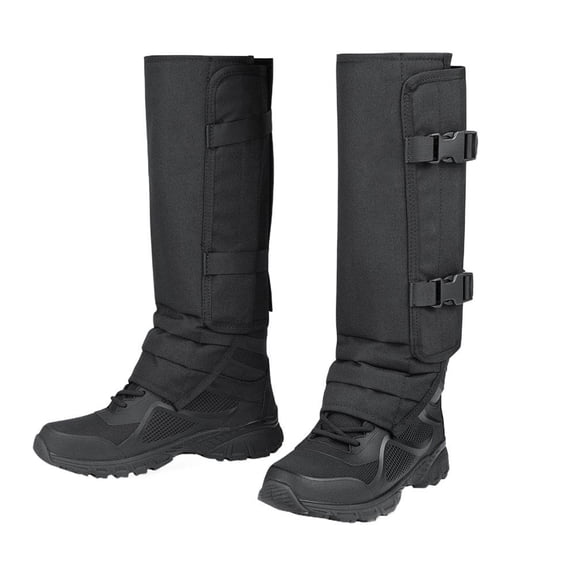Professional Snake Bite Proof Gaiters, Heavy-Duty 1000D Nylon Protective Leg Guards with Hard PP Shield for Hunting, Hiking & Forestry Protection