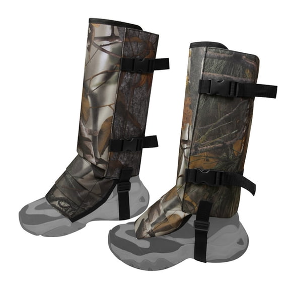 Professional Snake Gaiters for Hiking and Hunting - Lightweight Waterproof Snake Bite Proof Leg Armor Guards (14.5"/37cm Camouflage Cover for Men & Women)