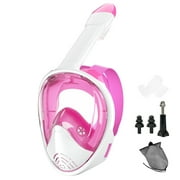 Professional Snorkeling Diving Mask Underwater Scuba Full Face Snorkel Mask Anti Fog Goggles for Kids Adult Swimming Equipment