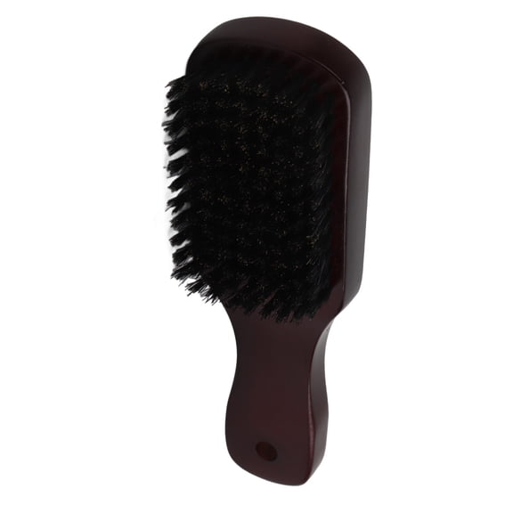 Professional Soft Beard Grooming Brush and Elastic Mustache Styling Brush with Premium Composite Wooden Handle for Daily Care, 6.7 in / 17.0 cm