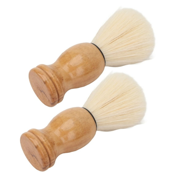 Professional Soft Synthetic Men Shaving Brush with Premium Wooden Handle for Travel and Home Beard Grooming, 10 Inches / 25.4 cm